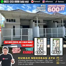 Jual rumah surabaya, rumah medokan, rumah minimalis 1 lt, rumah murah