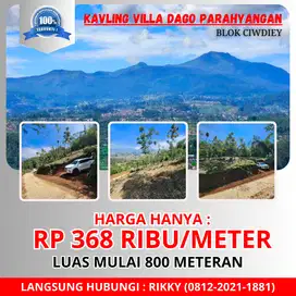 Jual Kavling villa view indah siap bangun di Ciwidey