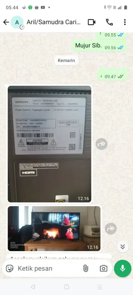 Dijual tv led Samsung digital  40 inch normal