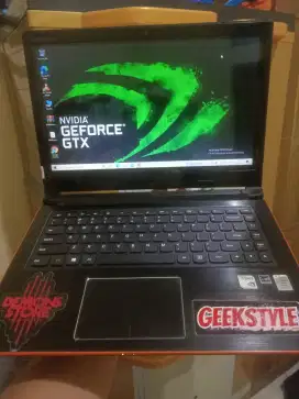 Lenovo flex gaming core i5 -4200U ram 8gb ssd 128gb vga nvidia