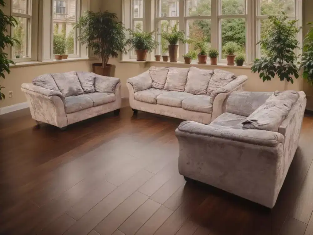 Sofa tamu branded Ashley Darcy seat 322 murmer