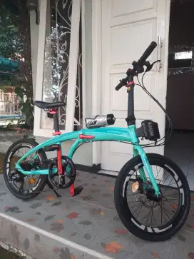 Sepeda lipat pacific noris 2.1 20 8 speed mulus siap pakai