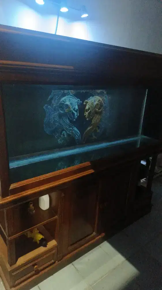 Aquarium Kayu Jati