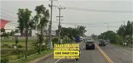 DIJUAL Tanah LD 100 mtr, Dpn Exit TOL Dumpil MADIUN, Mantapp