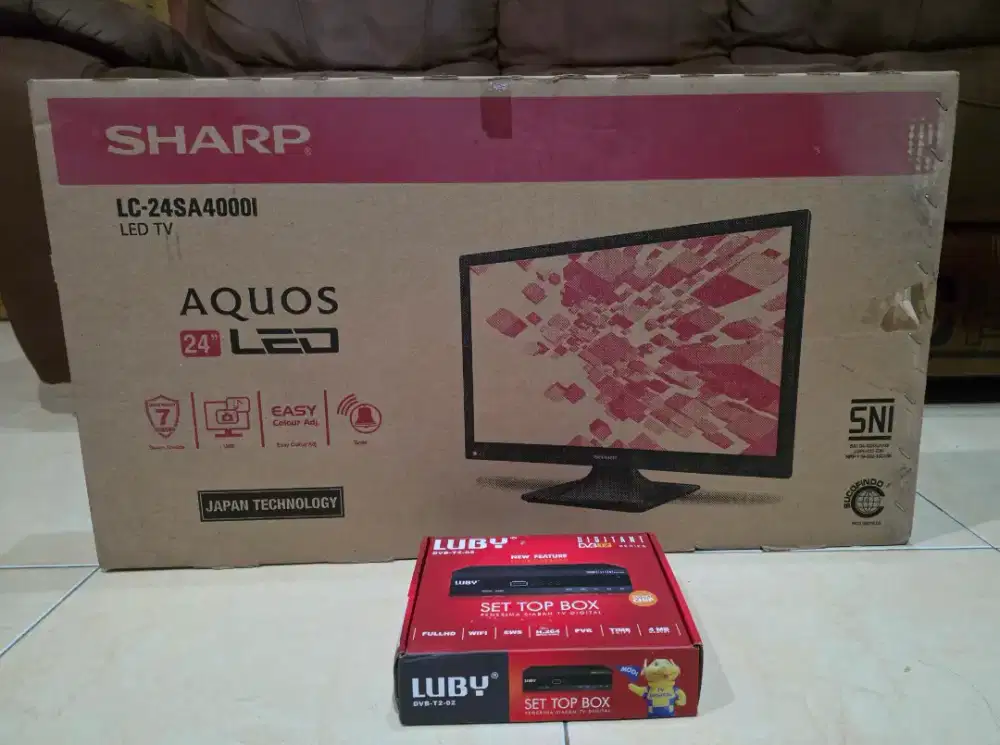 TV Sharp 24 inch LED + STB