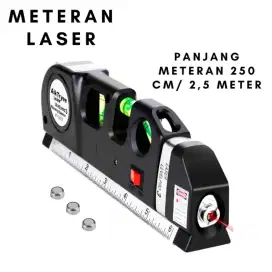 Waterpass Meteran Penggaris Laser Serbaguna