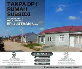 Rumah 2 kamar tidur di Natar Lampung Selatan tanpa DP