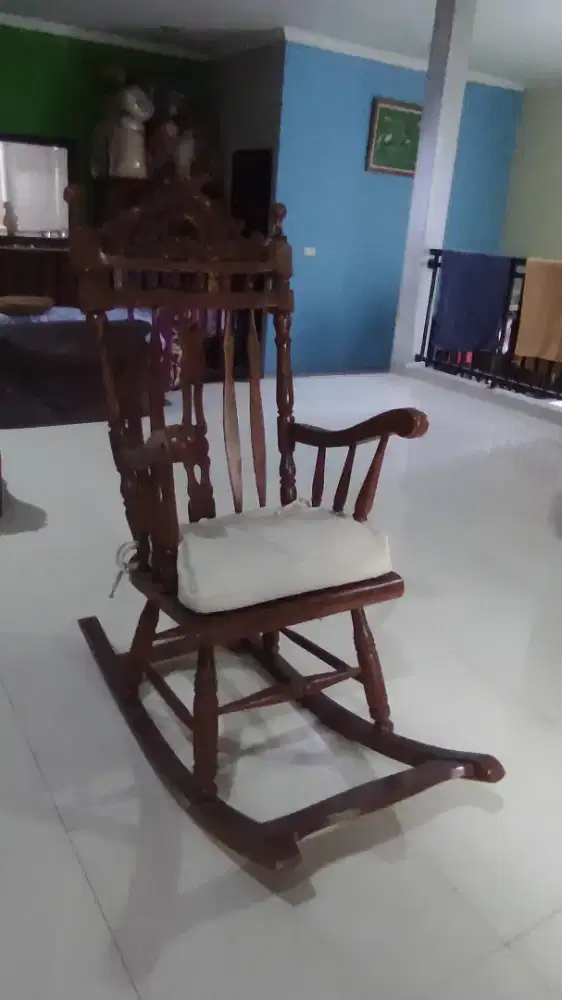 Kursi Goyang Jati Kursi Kayu Jati Kursi Vintage Antik Jadul