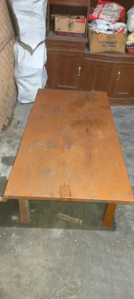 Meja Jati Tebal Bekas
