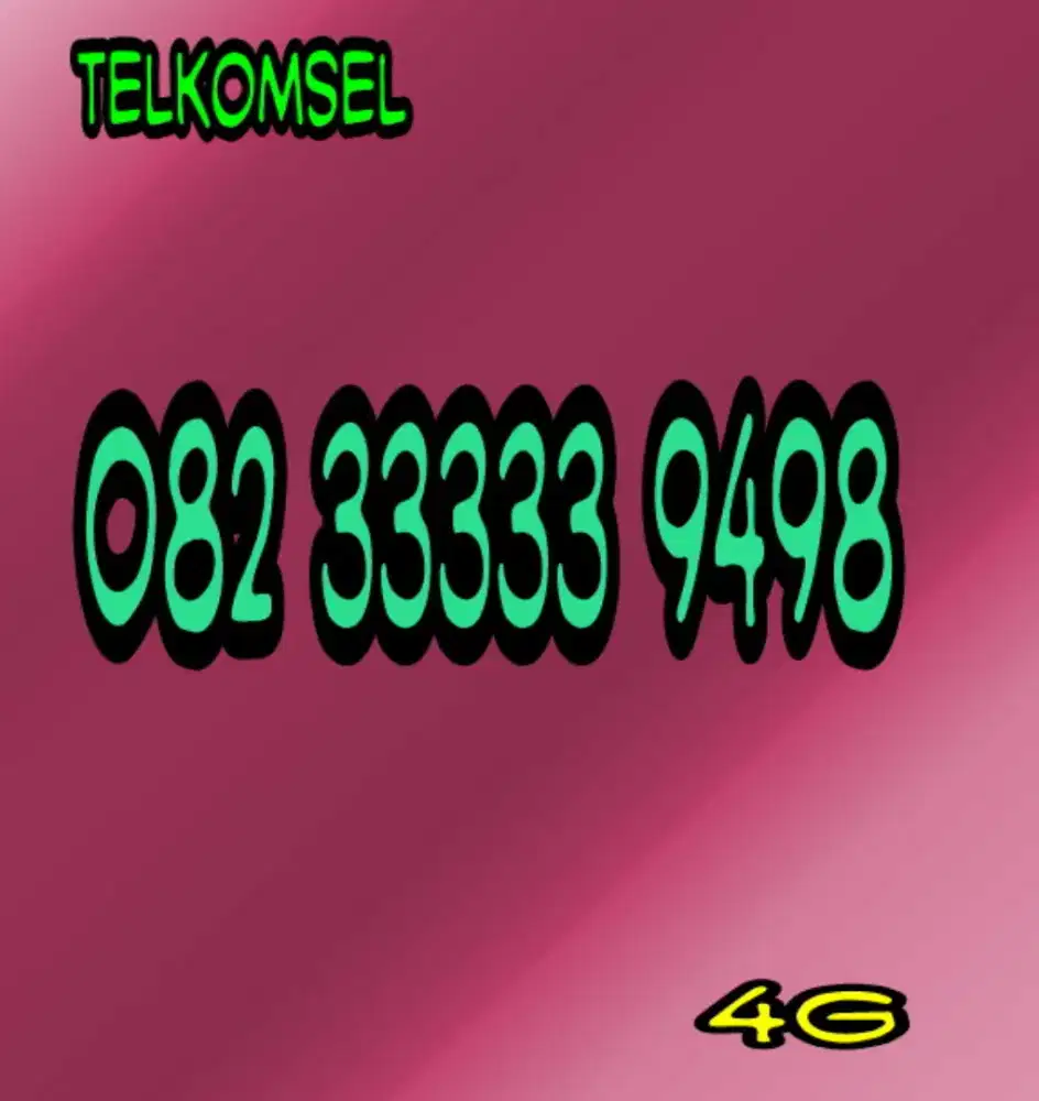 Nomer cantik Telkomsel panca 33333