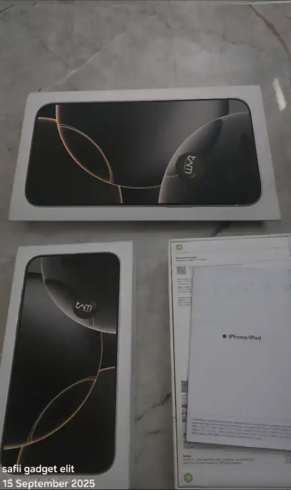 Jual/tt Iphone 16 pro max 256gb fullset Indonesia 16promax
