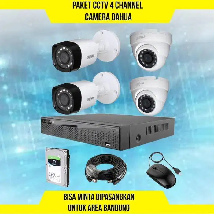 PAKET CCTV 4 CHANNEL