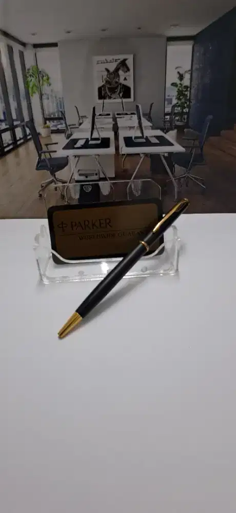 Parker insigna blackmatte clip gold ballpoin