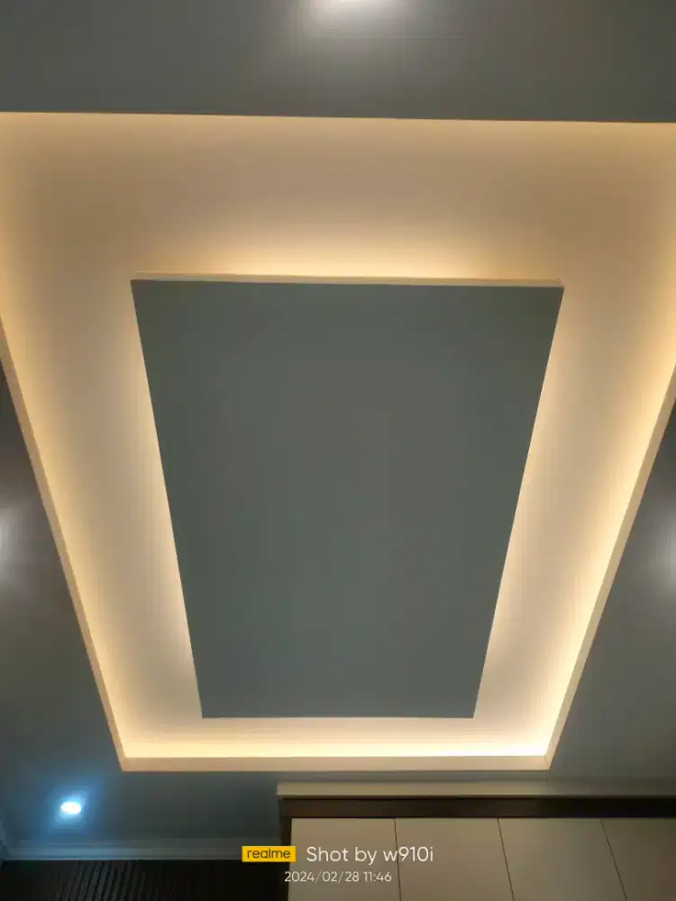 Dekorasi gypsum penyekat ruangan partisi murah