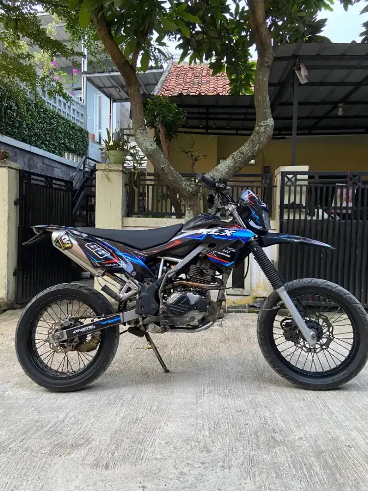 klx 2018 komplit supermoto bisa tukar matic
