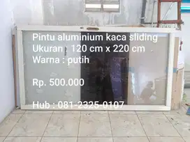 Pintu aluminium kaca sliding