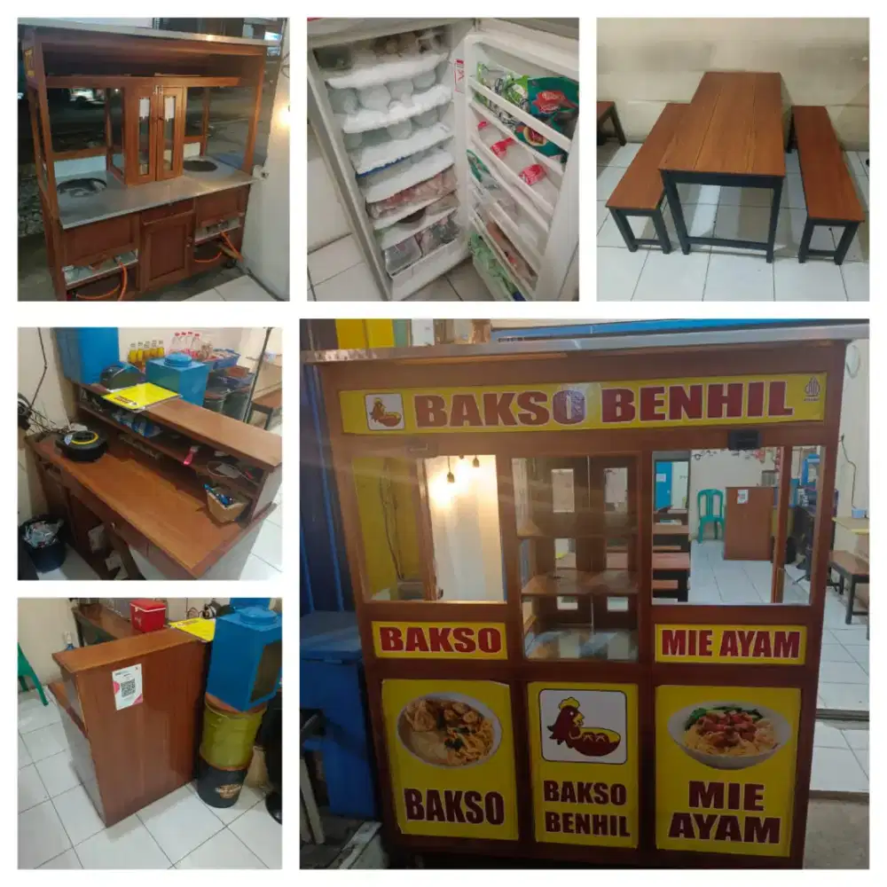 dijual gerobak include perlengkapan