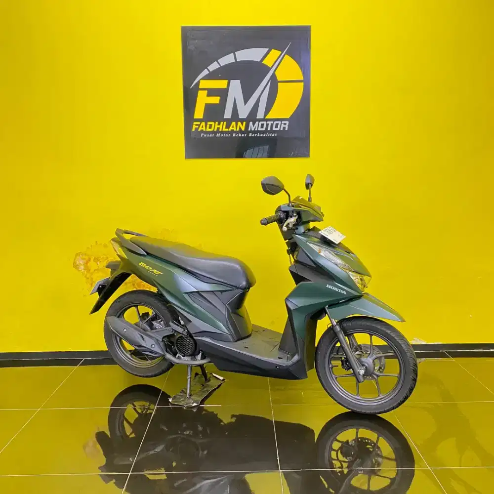 Honda Beat deluxe 2023 hijau km low kunci lengkap