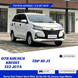 DP 10JT Toyota Avanza 1.3 E MT 2019 Putih