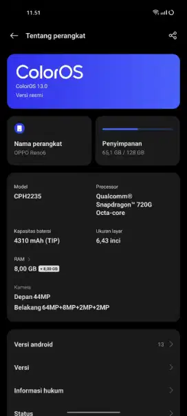 Oppo Reno6 8+8/128