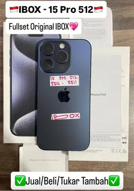 Iphone 15 Pro 512gb Biru IBOX bisa Cicilan 0% dan Tukar Tambah
