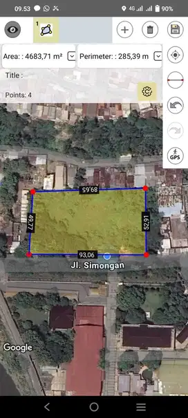 DISEWAKAN TANAH/ LAHAN STRATEGIS DI SIMONGAN SEMARANG, PINGGIR JALAN