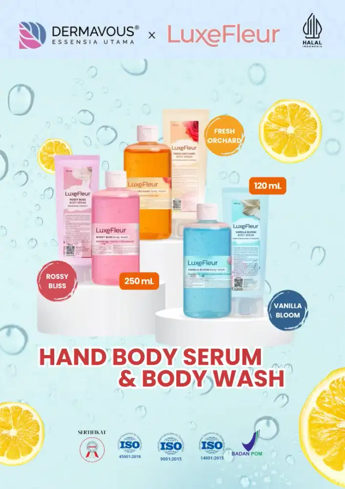 Memasarkan Sabun Mandi Body Wash & Hand Body Serum (BPPOM & HALAL)