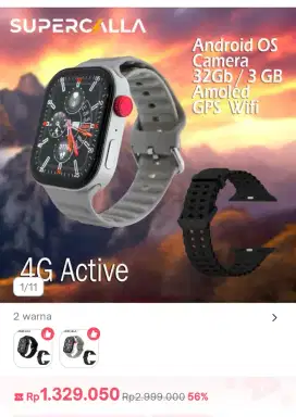 Smartwatch Supercalla 4G Active Android Second Like New