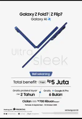 Promo z fold 7 (12/256 ) cuma 26.999.000 Fre Tv samsung 32ichi