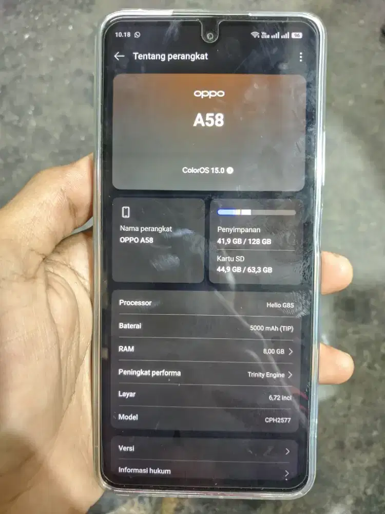OPPO A58 Ram 8/128