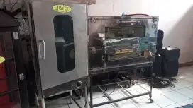 Mesin oven gas, proofer pengembang elektrik, box motor roti keliling