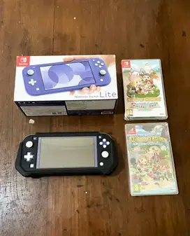 Nintendo switch Lite Ofw original fullst lengkap mulus seperti baru