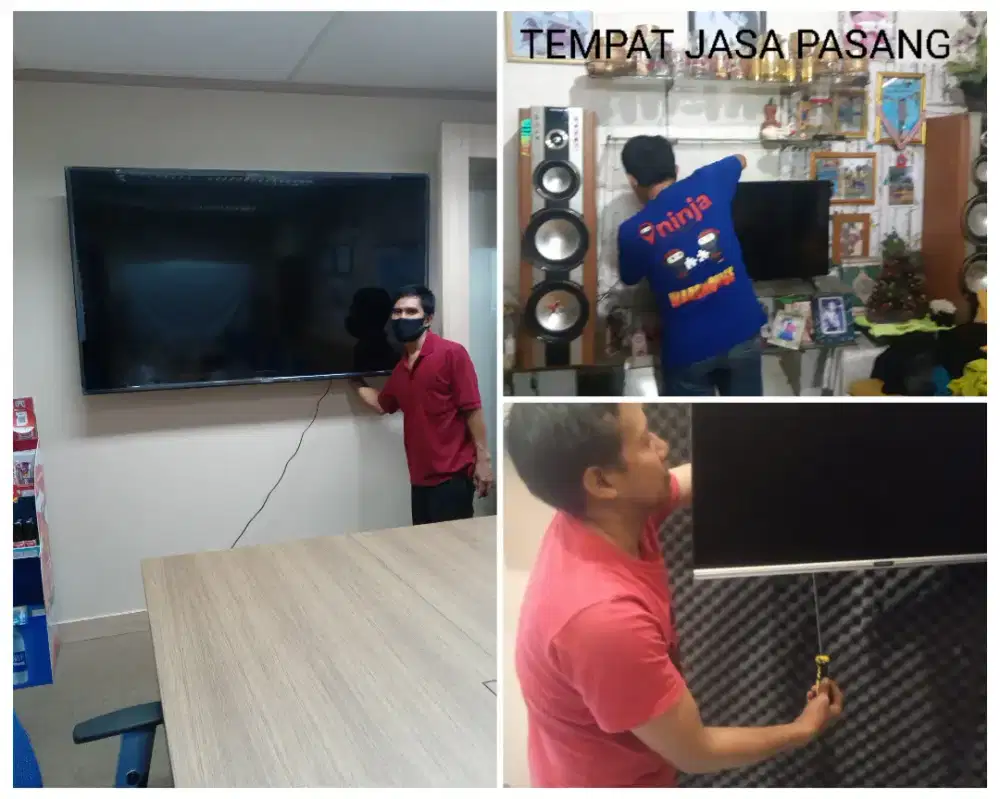 Braket +pasang atau pasang saja jika sudah ada bracket breket led tv