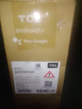 TCL  ANDROID TV
SUDAH OK GOOGLE
32 INCI