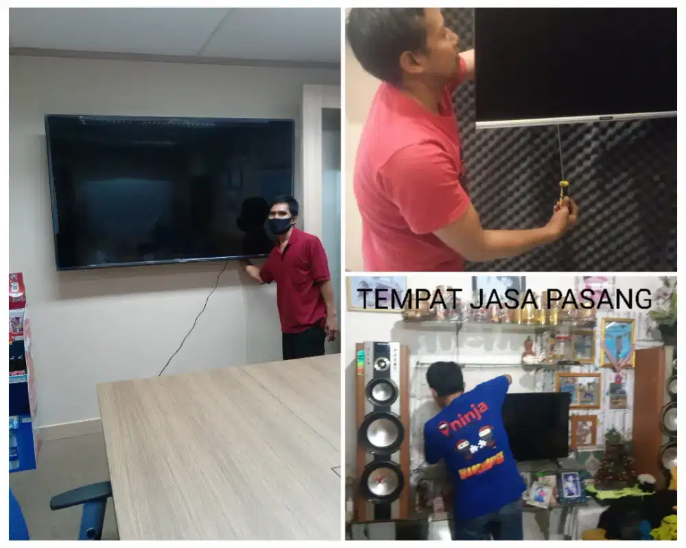Braket +pasang atau pasang saja jika sudah ada bracket breket led tv