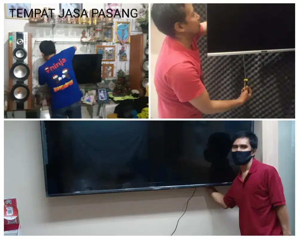 Braket +pasang atau pasang saja jika sudah ada bracket breket led tv