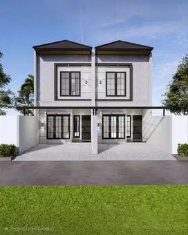 Rumah Wisma Mukti NEW MINIMALIS ROW 3 MOBIL carport 2