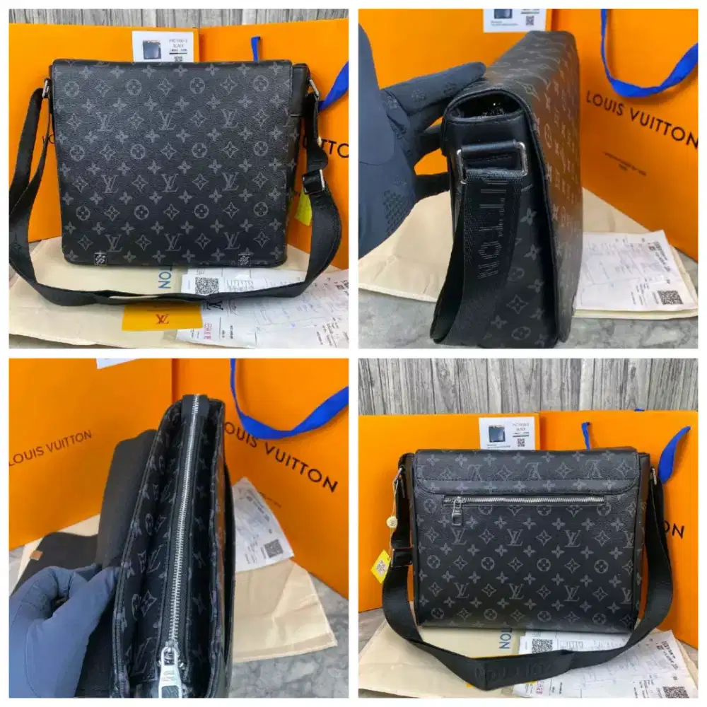 TAS SELEMPANG Messenger bag PRIA Lv monogram eclipse