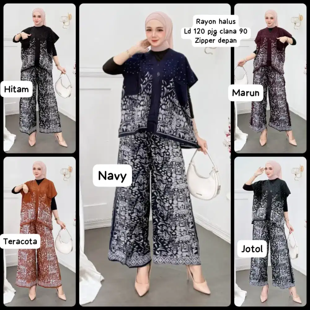 Setelan batik kekinian