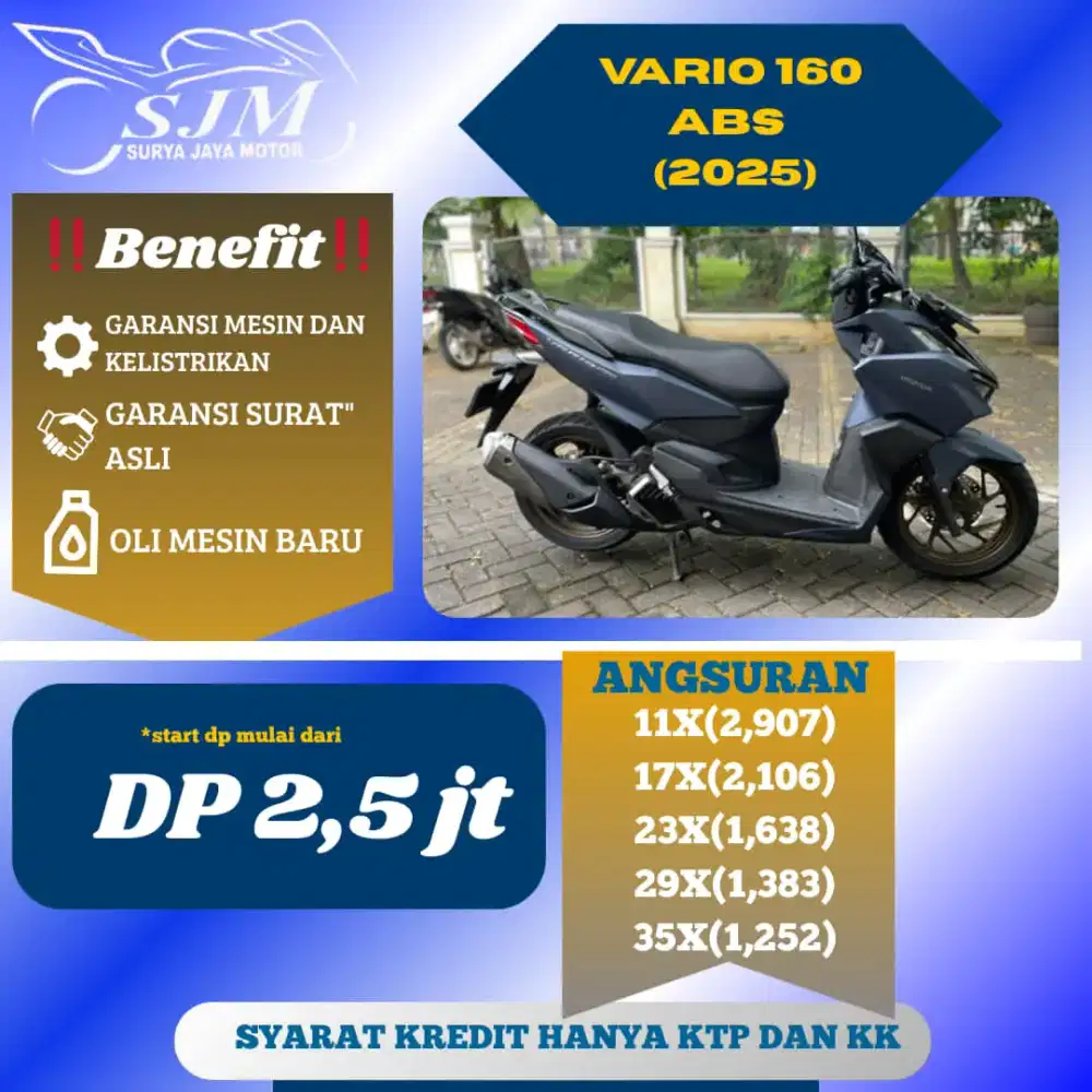 Vario 160 ABS 2025 Pajak Panjang