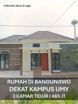 Rumah dekat Wisata Kasongan di Lemahdadi Bangunjiwo Siap Huni