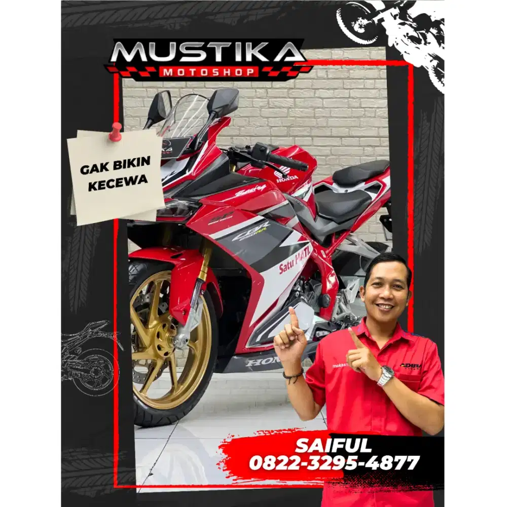 Odo 6rb Istimewa!!Honda CBR 250RR ABS Sp Qs 2021 Plat jatim-Mustika