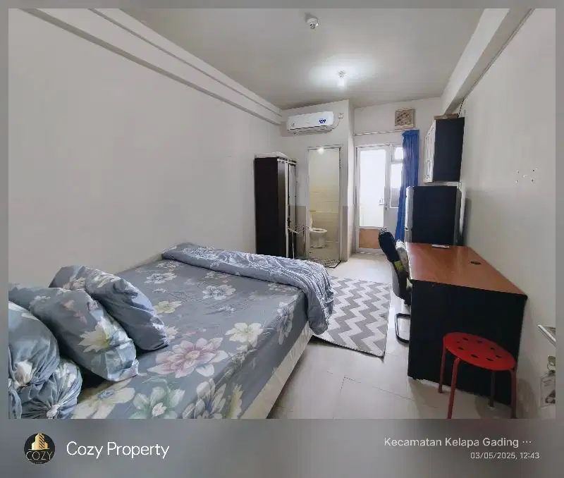 dijual murah apartemen grand emerald studio furnish sertifikat