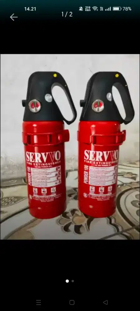Tabung Pemadam 1 Kg Merk Servvo.