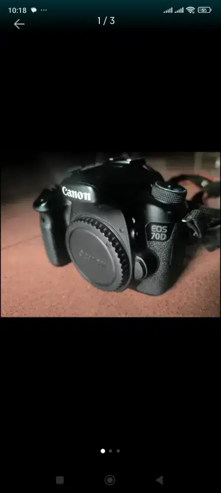 Canon 70 D body only like new
