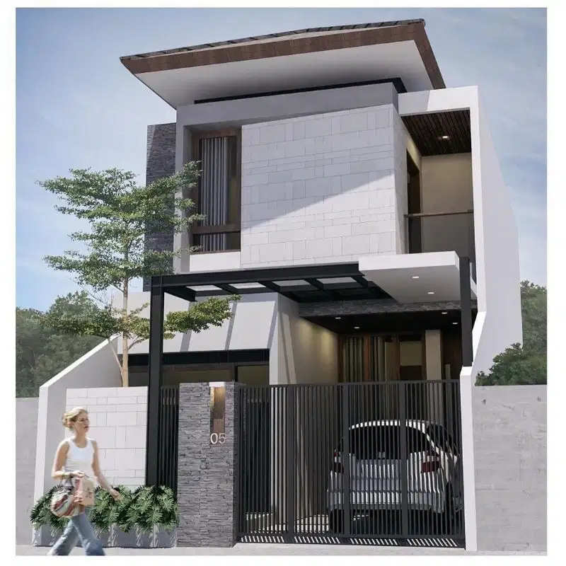 VILLA MEWAH BATU FREE DESIGN VIEW KEREN
