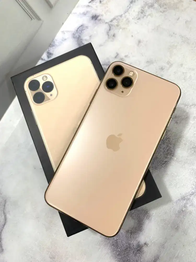 Iphone 11 Pro Max 256GB IBOX Gold lengkap