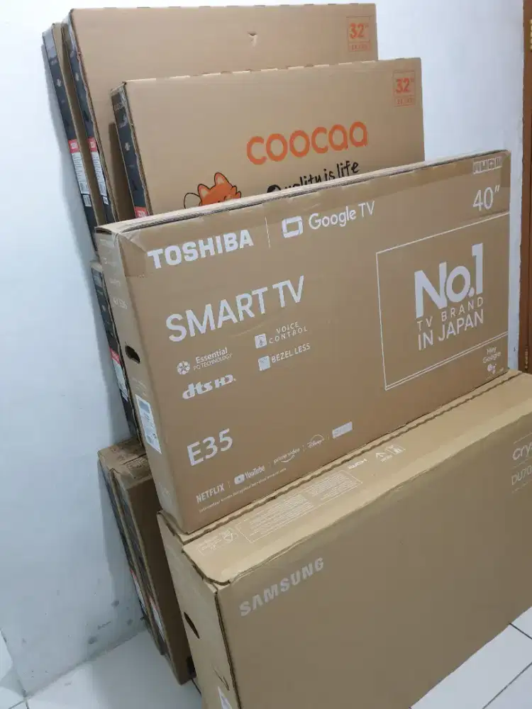 TOSHIBA GoogleTV Digital 40 inch. 100% Baru, bisa COD + Setting