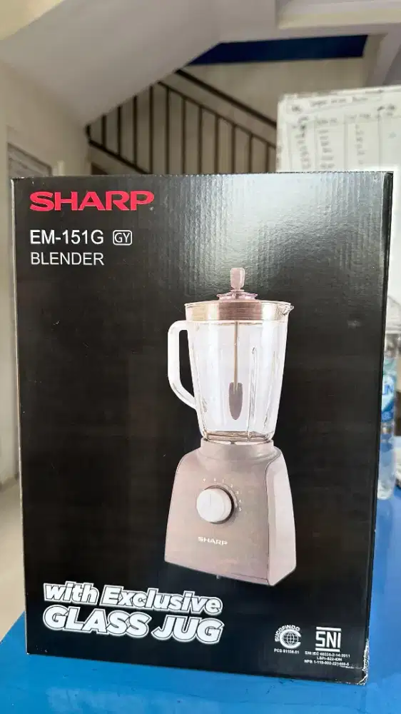 BANTING HARGA Sharp EM-151G (GY) – Blender Kaca Eksklusif 1.25L (2025)