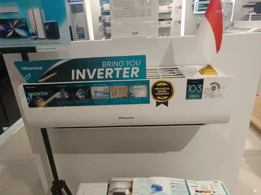 HISENSE AC INVERTER AI09KCG 1PK 2(U/3) BTU : 9200 KREDIT